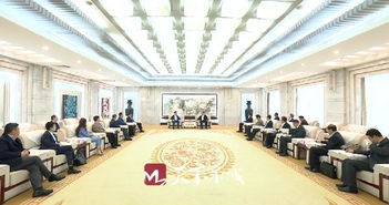 王忠林會見上海中軍哈工實業(yè)集團(tuán)董事長林楷森一行